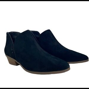 Sz9 1/2 Reaction by Kenneth Cole black suede zippered leather boots NWOT